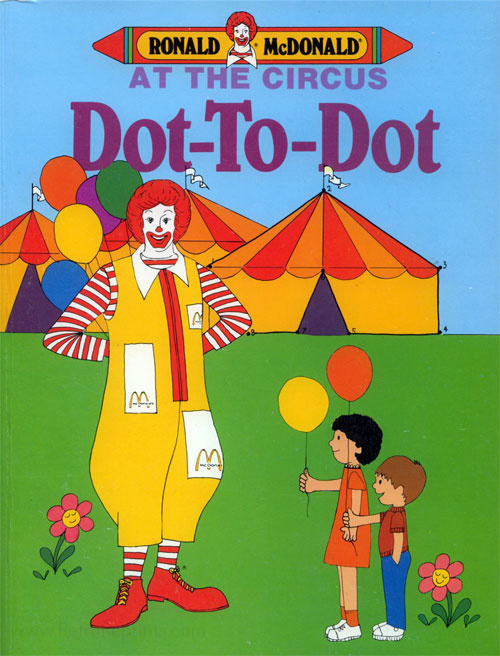 Ronald McDonald At the Circus Dot-to-Dot