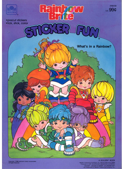 Rainbow Brite Sticker Fun  Coloring Books at Retro Reprints - The world's  largest coloring book archive!