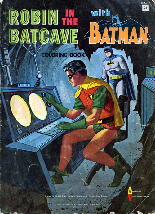 Batman Robin in the Batcave