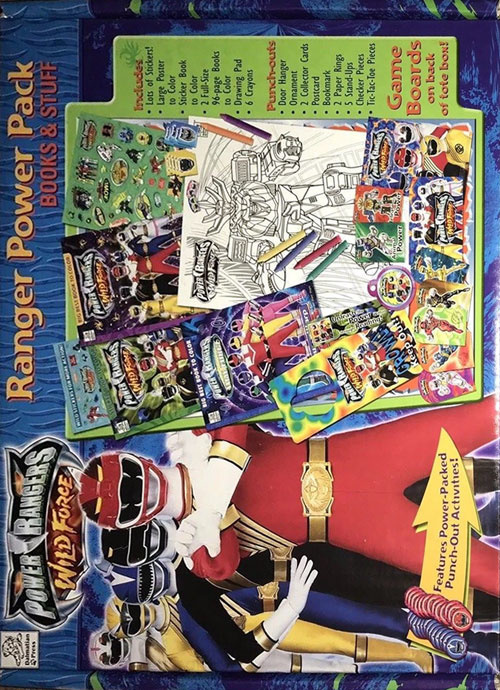 power rangers wild force activity kit  coloring books at