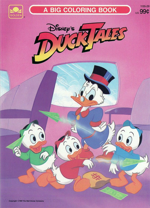 DuckTales Coloring Book Coloring Books at Retro Reprints The world