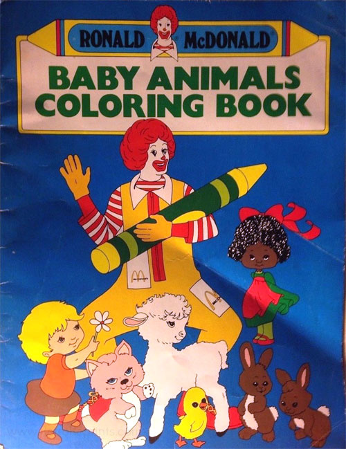 Ronald McDonald Baby Animals Coloring Book