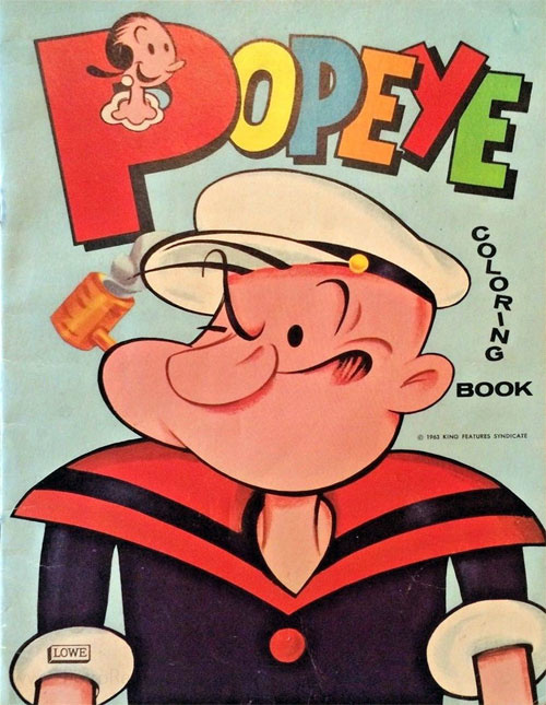 Popeye the Sailor Man Coloring Book