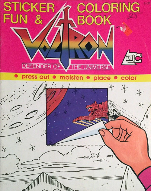 Voltron: Defender of the Universe (Lion Force) Sticker Fun
