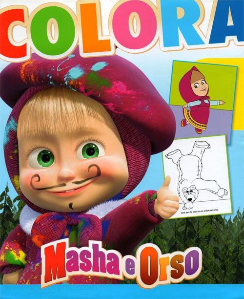 Masha and the Bear Coloring Book