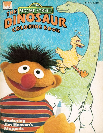 Sesame Street Dinosaur Coloring Book