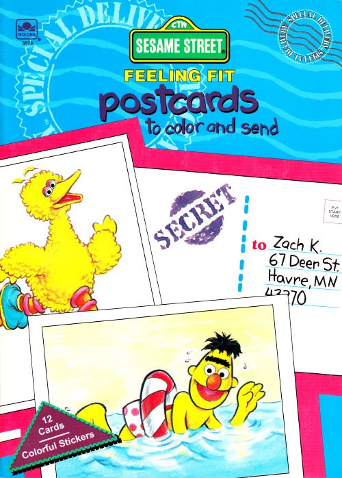 Sesame Street Feeling Fit Postcards