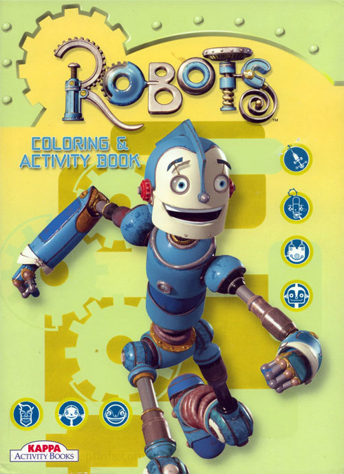 Robots Coloring & Activity Book