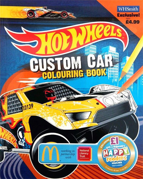 Hot Wheels Custom Car Colouring Book