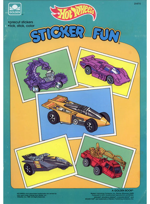 Hot Wheels Sticker Fun