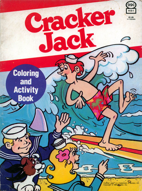 Commercial Characters Cracker Jack Coloring Book