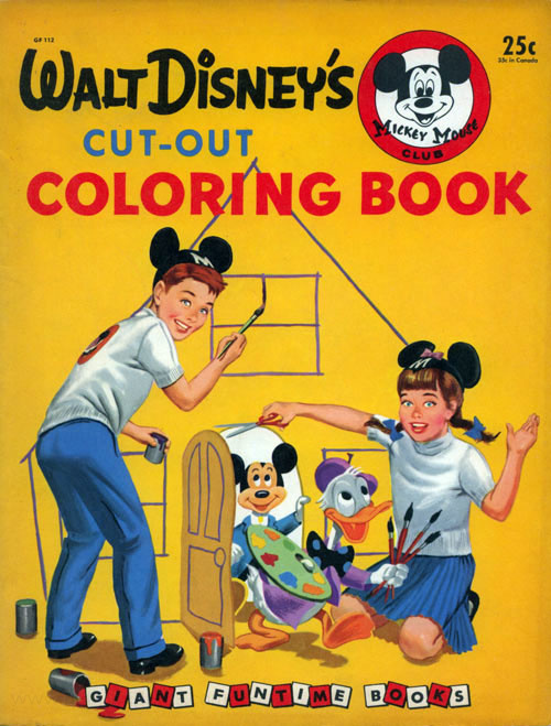 Mickey Mouse Club Cut-Out Coloring Book