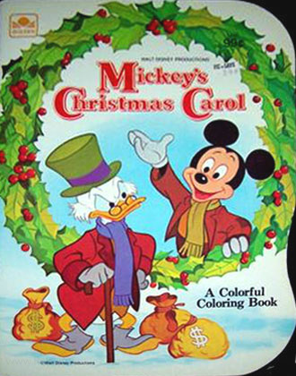 Mickey's Christmas Carol Coloring Book