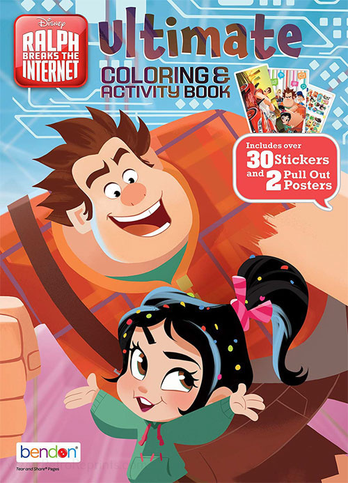 Wreck-It Ralph 2: Ralph Breaks the Internet Coloring and Activity Book