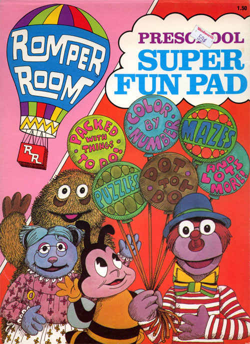 Romper Room Super Fun Pad Coloring Books at Retro Reprints The