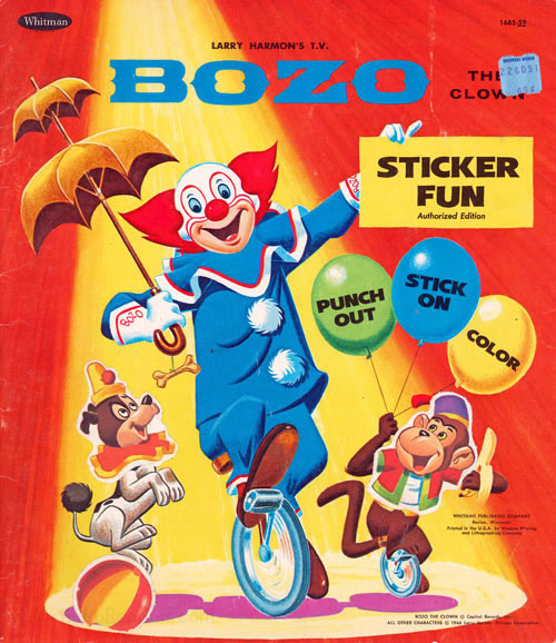 Bozo the Clown Sticker Fun
