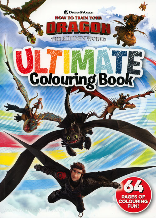 How to Train Your Dragon 3: The Hidden World Coloring Book