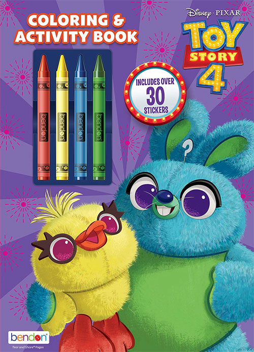 Toy Story 4 Coloring and Activity Book