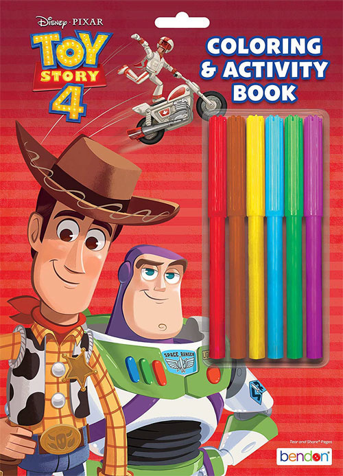 Toy Story 4 Coloring and Activity Book