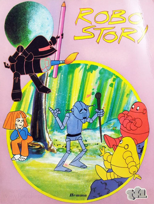 Robo Story Coloring Book