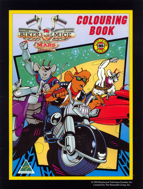 Biker Mice from Mars Colouring Book