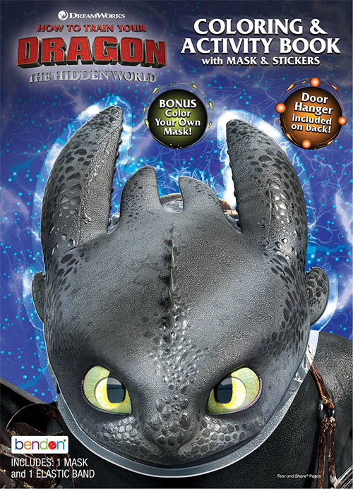 How to Train Your Dragon 3: The Hidden World Coloring & Activity Book 	
