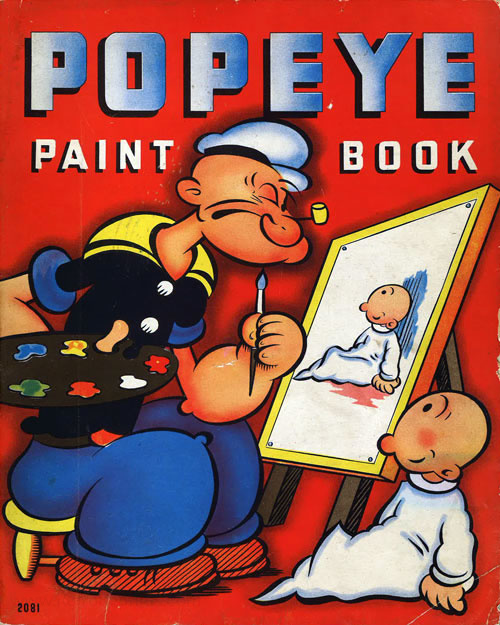 Popeye the Sailor Man Paint Book