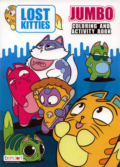 Lost Kitties Coloring and Activity Book
