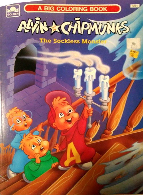 Alvin And The Chipmunks The Sockless Monster Coloring Books At Retro Reprints The Worlds 