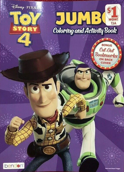 Toy Story 4 Coloring & Activity Book