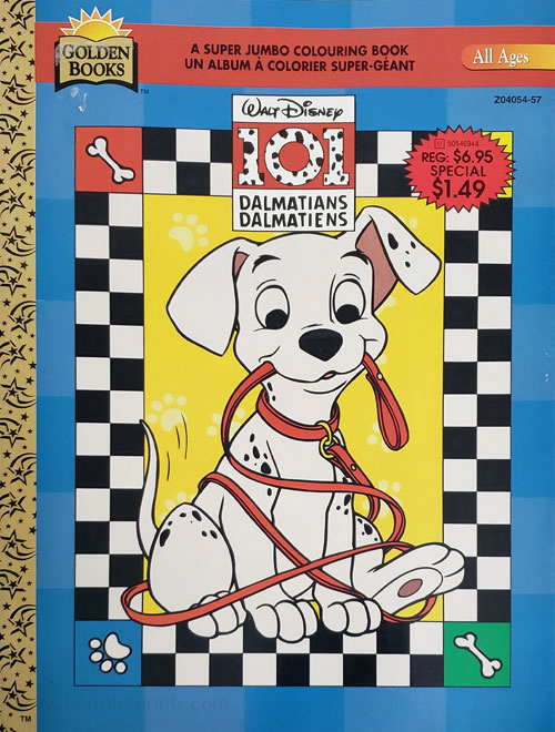 Disney 101 Dalmatians Super Jumbo Coloring Book Childhood 90s