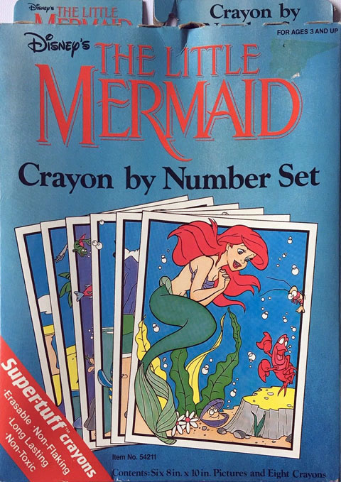 Little Mermaid, Disney's Crayon By Number