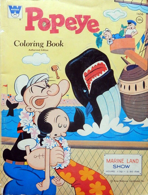 Popeye the Sailor Man Coloring Book