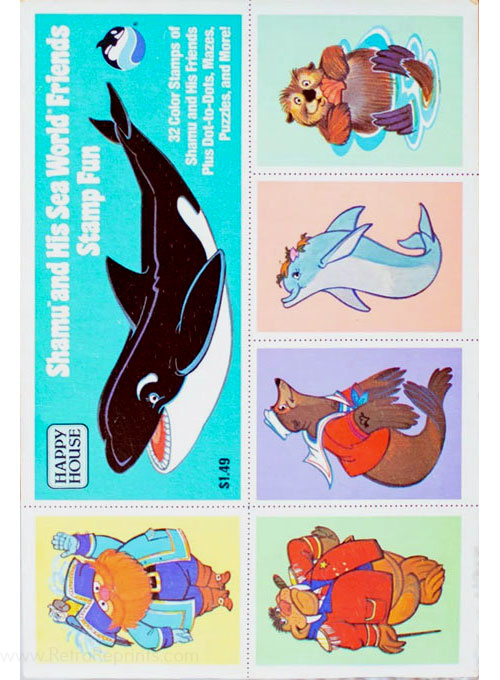 Commercial Characters Shamu Stamp Book