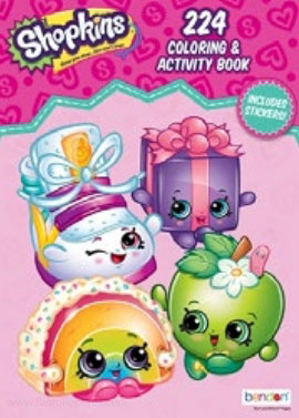 Shopkins Coloring & Activity Book