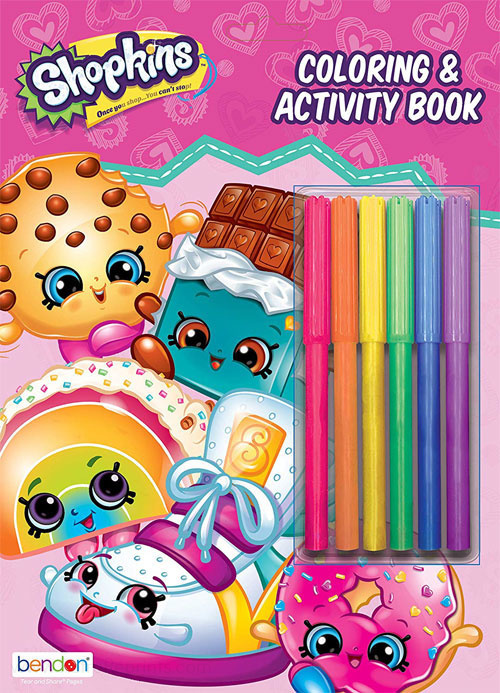 Shopkins Coloring & Activity Book