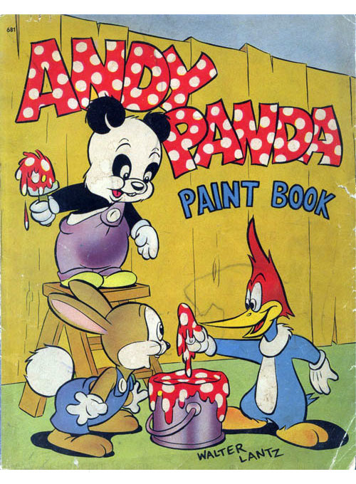 Andy Panda Paint Book