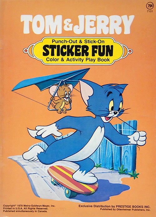 Tom & Jerry Cat & Mouse Games  Coloring Books at Retro Reprints