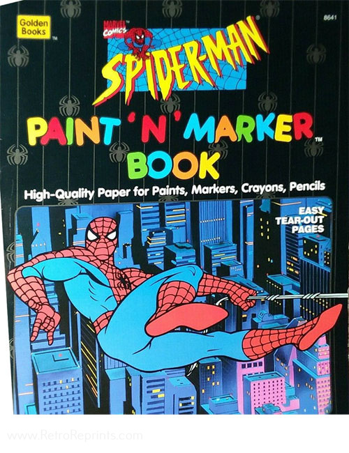Spider-Man: The Animated Series Paint 'n' Marker Book