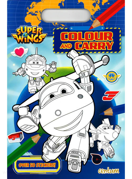 Super Wings Color and Carry