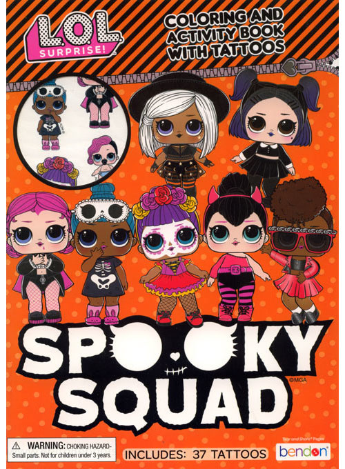 lol surprise spooky squad  coloring books at retro