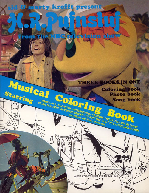 Download H R Pufnstuf Musical Coloring Book Coloring Books At Retro Reprints The World S Largest Coloring Book Archive