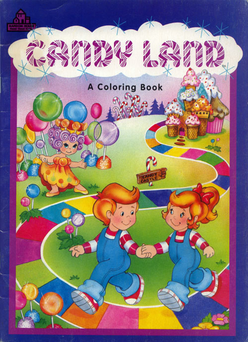 candyland board coloring pages