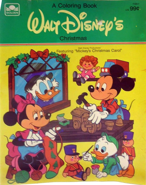 Mickey's Christmas Carol Coloring Book