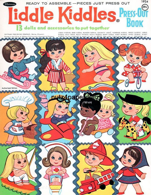 Liddle Kiddles Press-Out Book