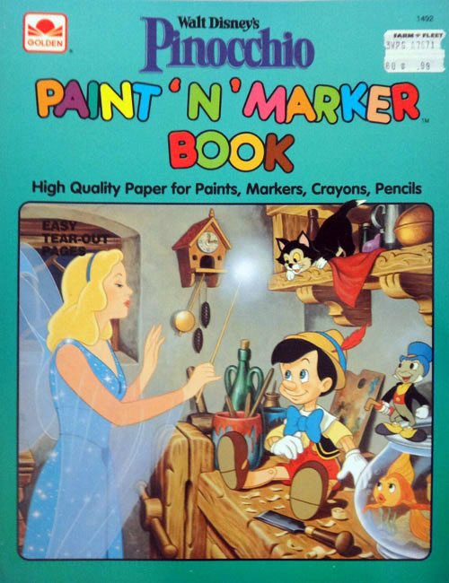 Pinocchio, Disney's Paint 'n' Marker Book