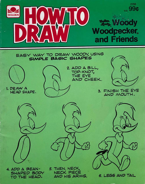 Woody Woodpecker How to Draw