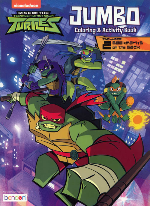 teenage mutant ninja turtles jumbo coloring and activity book