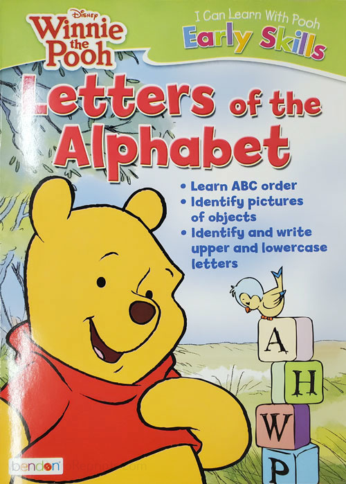 Winnie the Pooh Letters of the Alphabet Coloring Books at Retro