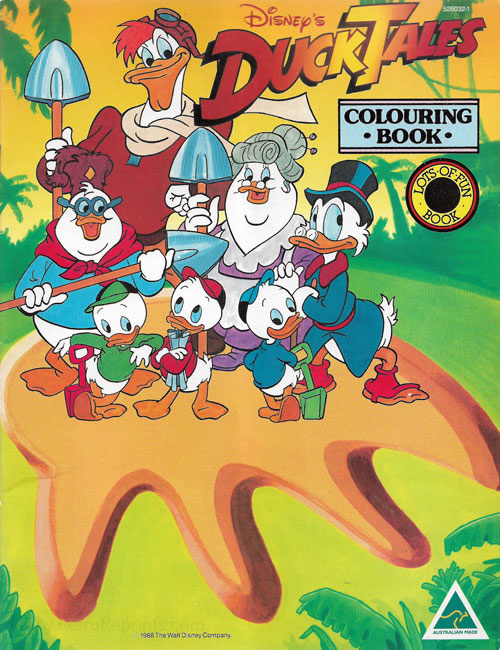 DuckTales Coloring Books Coloring Books at Retro Reprints The world